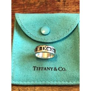 Authentic Tiffany & Co. Sterling Silver Atlas Ring
